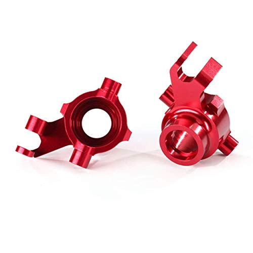 Traxxas 8937R Steering Blocks, 6061-T6 Aluminum (Red-Anodized), Left & Right