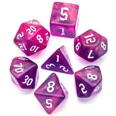 Foam Brain Games Gravity Elemental RPG Dice Set FBG2333 - Cobbco