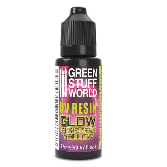 Green Stuff World for Models and Miniatures UV Resin - Glow in The Dark Yellow 3518