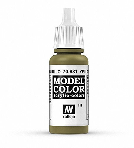 Vallejo Model Color Yellow Green Paint, 17ml