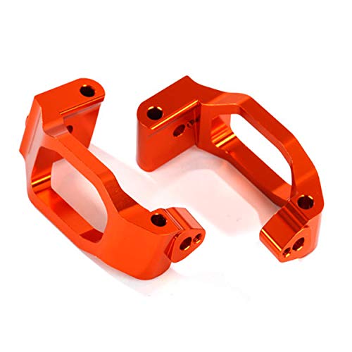 Traxxas 8932A Caster Blocks, 6061-T6 Aluminum (Orange-Anodized), Left & Right