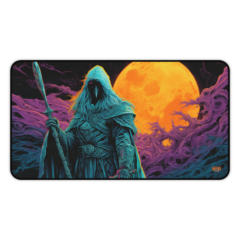 Load image into Gallery viewer, Neon Series High Fantasy RPG - Male-Female Adventurer #1 Neoprene Playmat, Mousepad for Gaming
