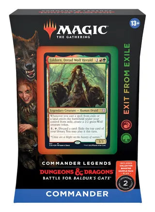 Magic the Gathering Commander Legends: Battle for Baldur's Gate - Exit from Exile Commander Deck