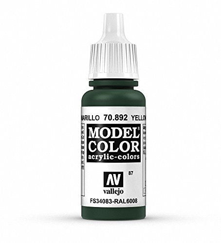 Vallejo Model Color Yellow Olive Model Color Paint, 17ml