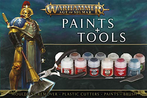 Load image into Gallery viewer, Games Workshop Warhammer Age of Sigmar Paints + Tools Set

