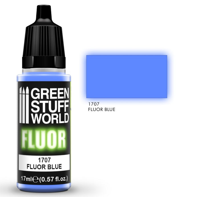 Green Stuff World – Fluorescent Acrylic Paint Blue 1707 for Models and Miniatures