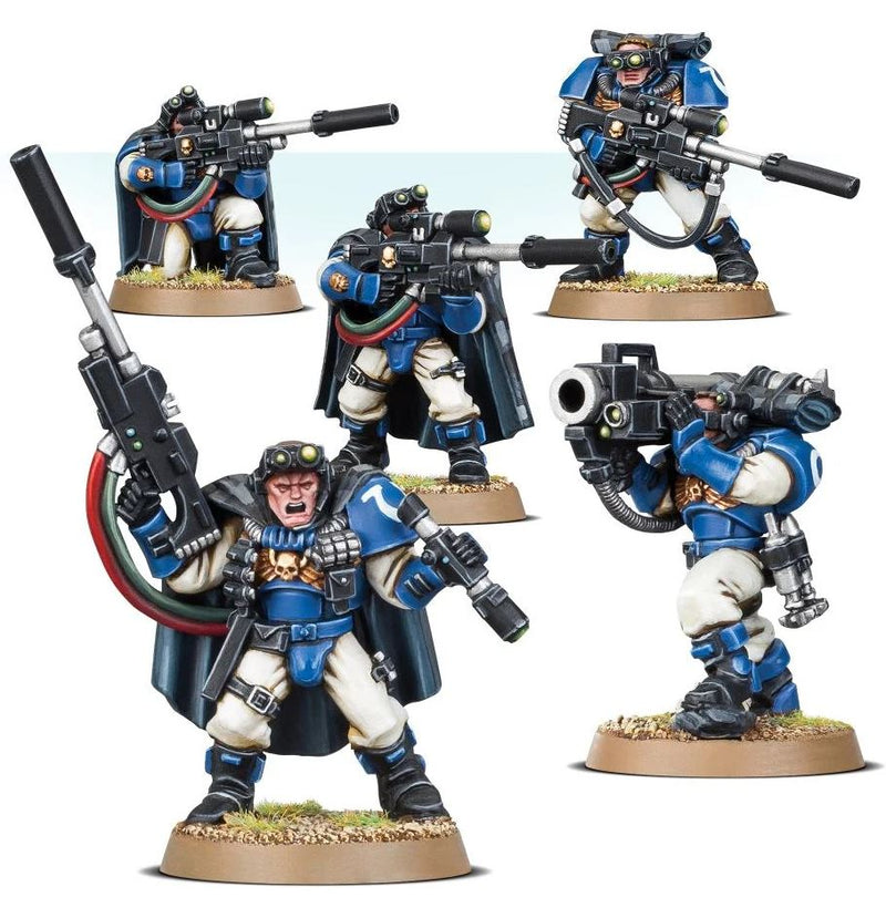 Load image into Gallery viewer, Games Workshop Warhammer 40k Space Marines Scouts with Sniper Rifles 48-29
