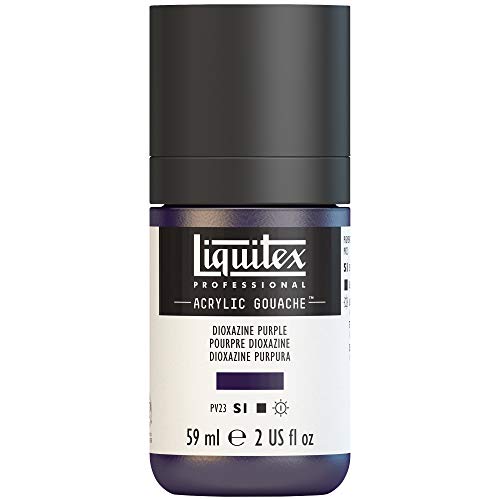Liquitex 2059186 Professional Acrylic Gouache 2-oz bottle, Dioxazine Purple