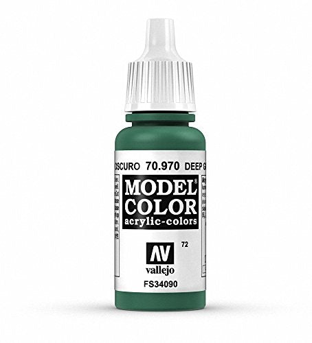 Vallejo Model Color Deep Green Paint, 17ml