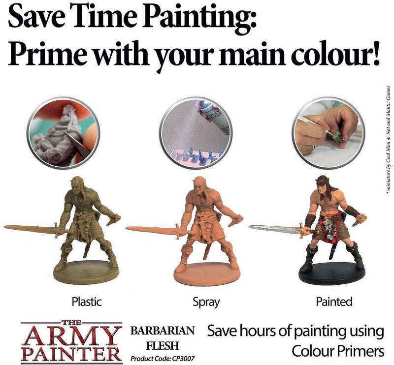 Load image into Gallery viewer, The Army Painter Primer Barbarian Flesh 400ml Acrylic Spray Miniature Painting
