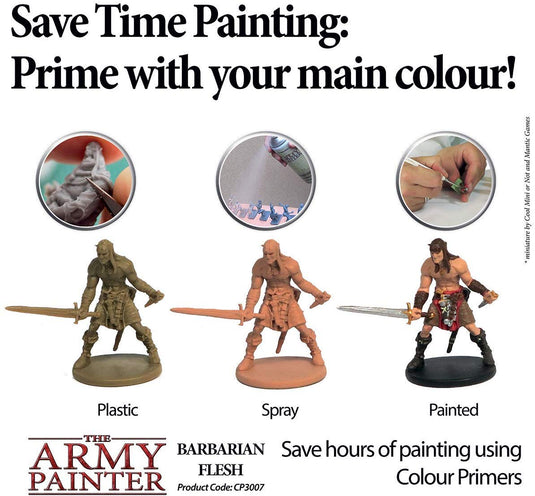 The Army Painter Primer Barbarian Flesh 400ml Acrylic Spray Miniature Painting