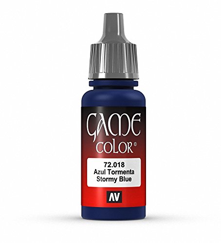 Vallejo Game Color Stormy Blue Paint, 17ml