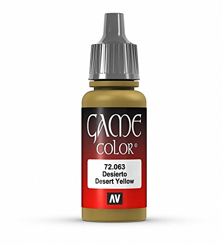 Vallejo Game Color Desert Yellow Paint, 17ml