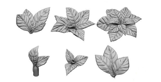 Green Stuff World for Models and Miniatures - Large Leaves 11606