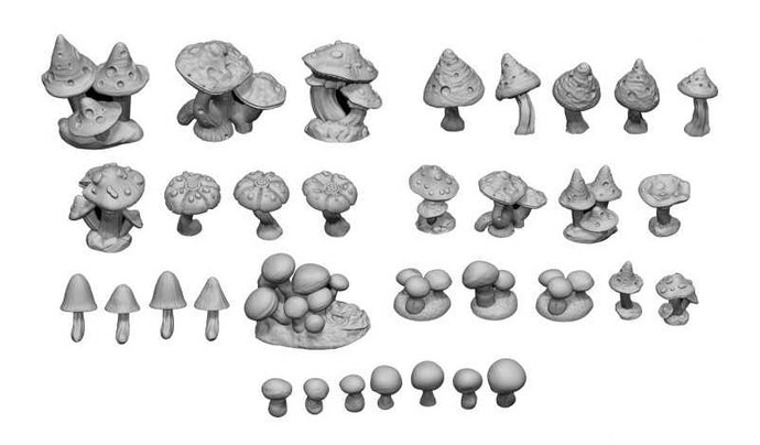 Green stuff World for Models and Miniatures - Wild Mushrooms 11608