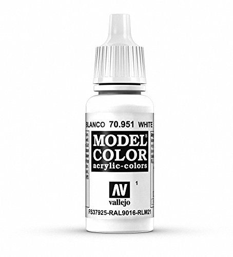 Vallejo White Model Color paint, 17ml