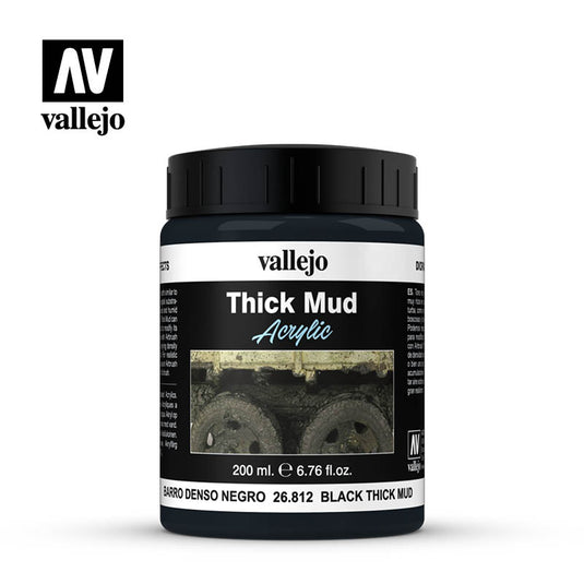 Vallejo Black Thick Mud, 200ml
