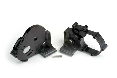 Traxxas 3691 Black Gearbox Halves with Idler Gear Shaft