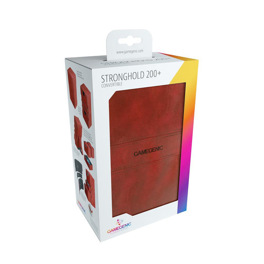GameGenic Card Deck Box - Deck Convertible Red 200 plus