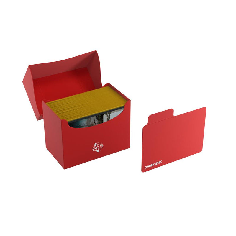 Load image into Gallery viewer, GameGenic Side Holder 80+ Red Deck Box
