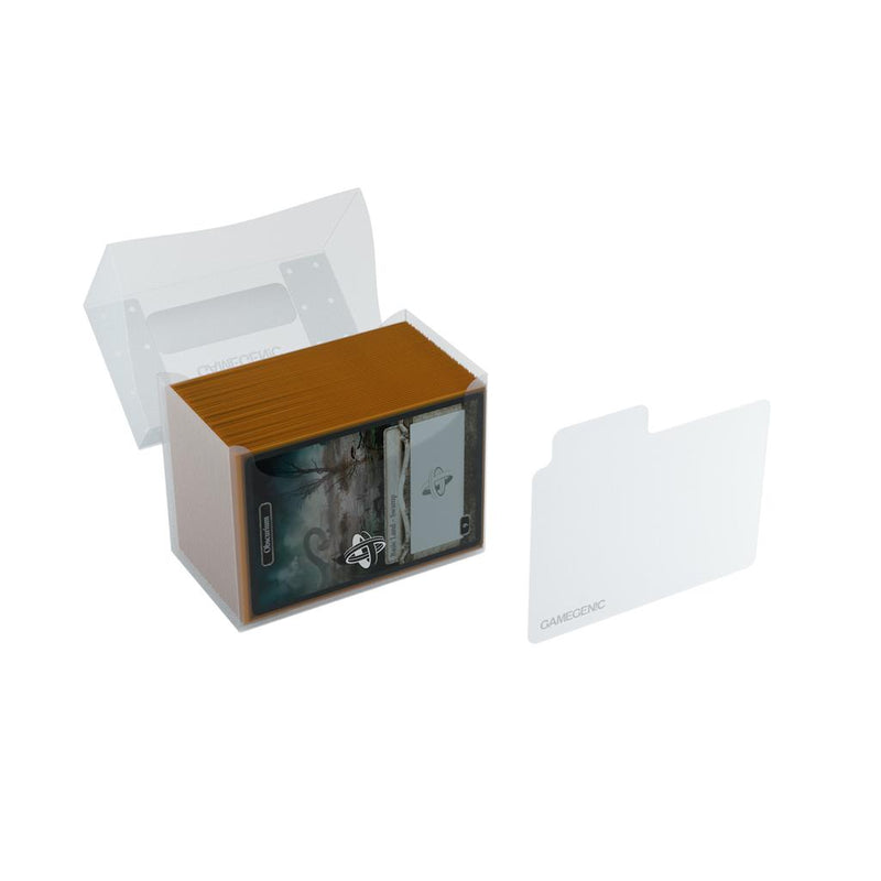 Load image into Gallery viewer, GameGenic Side Holder 80+ Clear Deck Box
