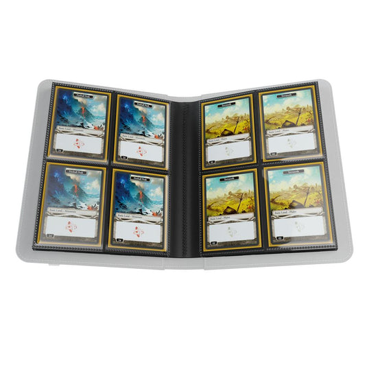GameGenic Prime Album 8-Pocket: White Holds 160 Sleeved Cards