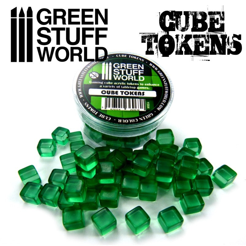 Load image into Gallery viewer, Green Stuff World Green Cube tokens 1564
