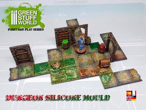 Green Stuff World for Models and Miniatures Dungeon Silicone Molds 2383