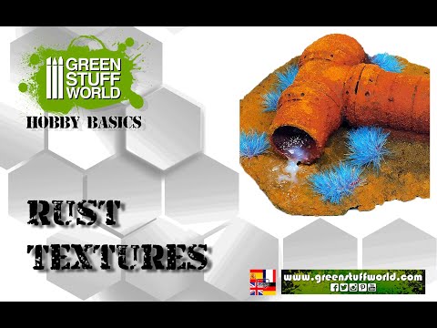 Load and play video in Gallery viewer, Green Stuff World Rust Textures For Modeling Miniatures - Dark Oxide Rust 2779
