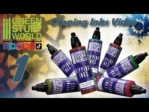 Load and play video in Gallery viewer, Green Stuff World Dipping Ink 60ml High Contrast Model Paint - Papyrus Dip
