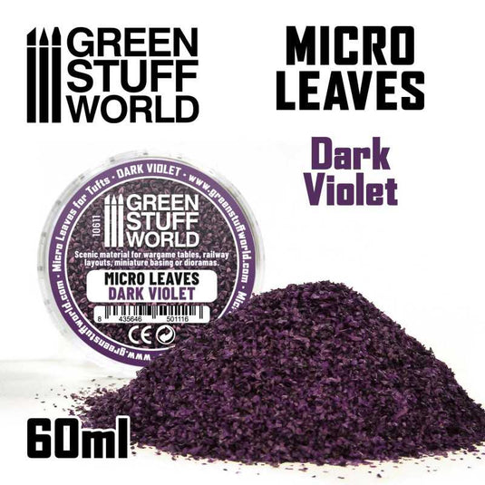 Green Stuff World Micro Leaves - Dark Violet Mix 10611
