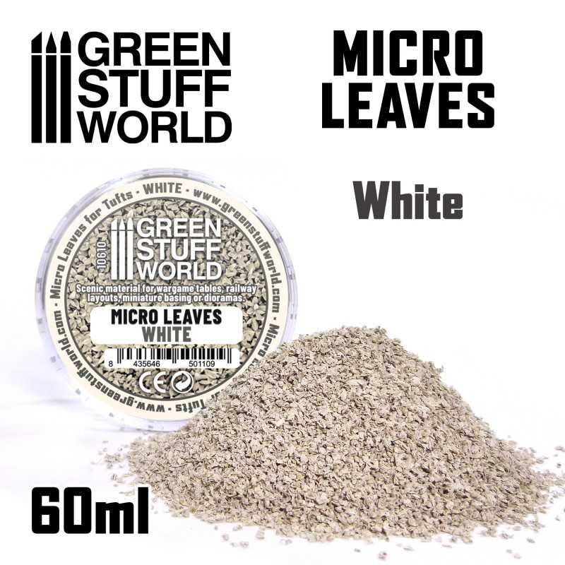 Load image into Gallery viewer, Green Stuff World for Models and Miniatures Micro Leaves - White 10610
