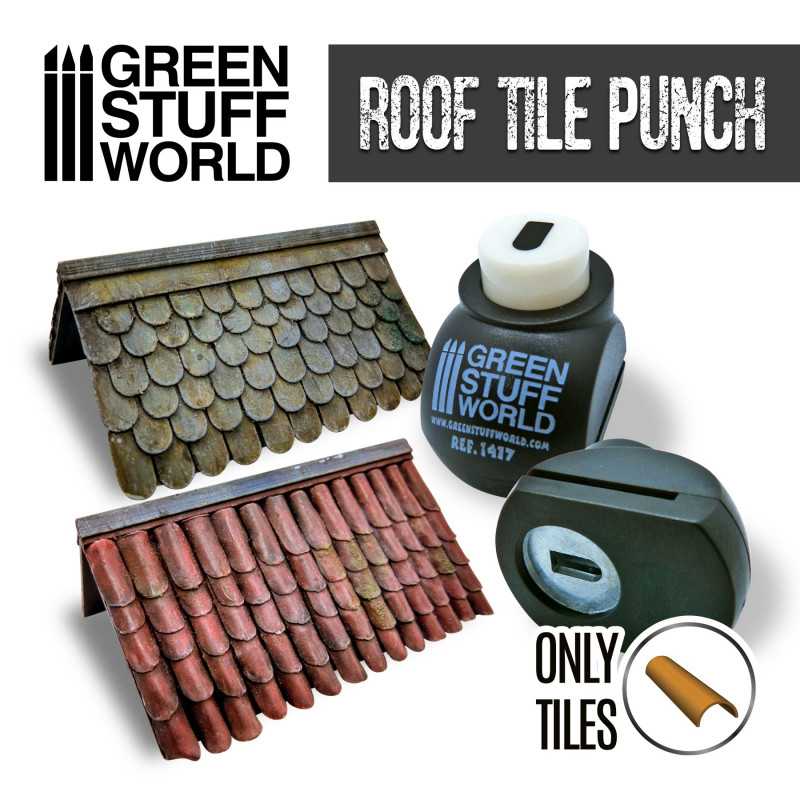 Load image into Gallery viewer, Green Stuff World for Models &amp; Miniatures - Miniature Roof Tile Punch 1417
