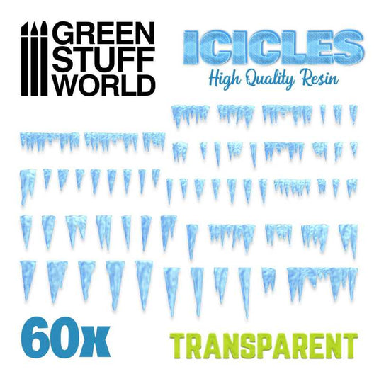 Green Stuff World for Models & Miniatures Resin Stalactites and Icicles 2047