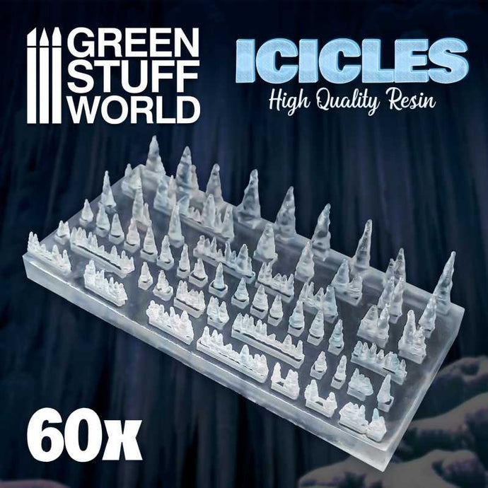 Green Stuff World for Models & Miniatures Resin Stalactites and Icicles 2047