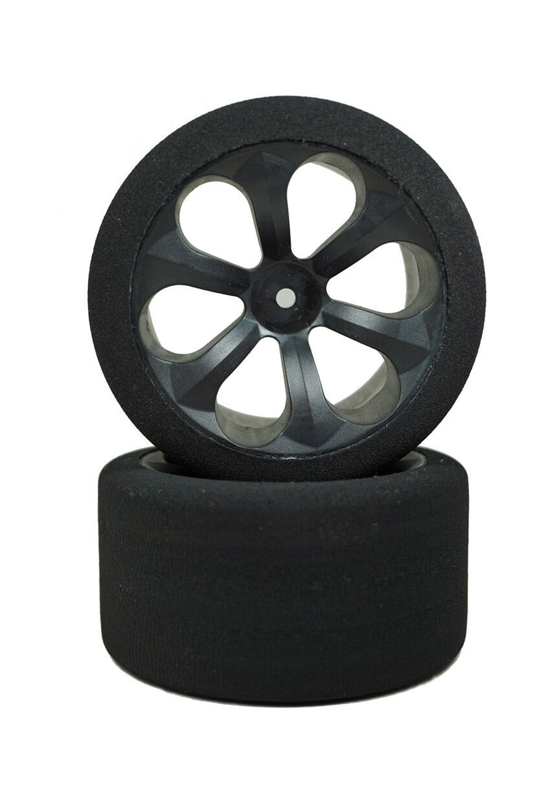Load image into Gallery viewer, JACO 2055LP Low Profile Foam Tires (Purple) MudBoss Spec Tires 12mm Hex
