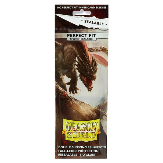 Dragon Shields Perfect Fit Sealable: (100) Smoke