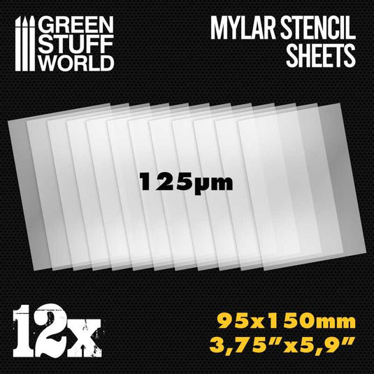 Green Stuff World for Models and Miniatures Small Mylar Stencil Sheets –  Cobbco