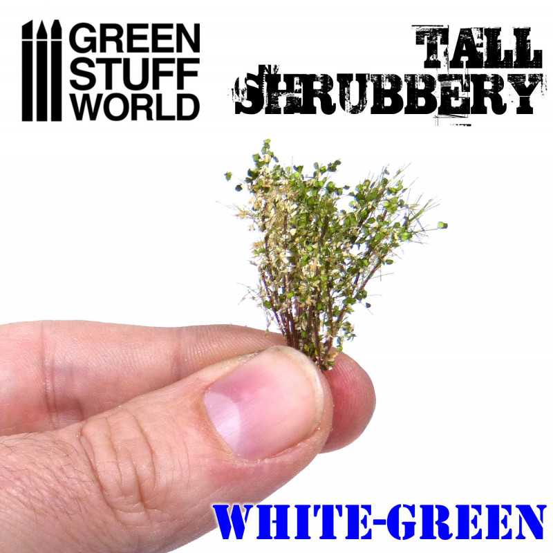 Load image into Gallery viewer, Green Stuff World for Models &amp; Miniatures: Tall Shrubbery White Green 9927
