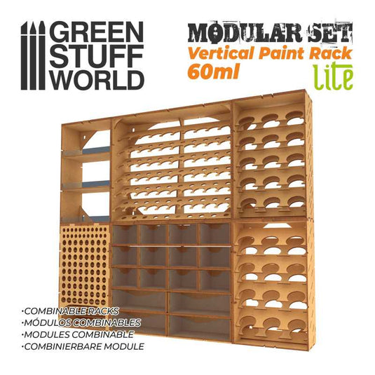 Green Stuff World for Models and Miniatures Vertical Paint Rack for 60ml Bottles 11596