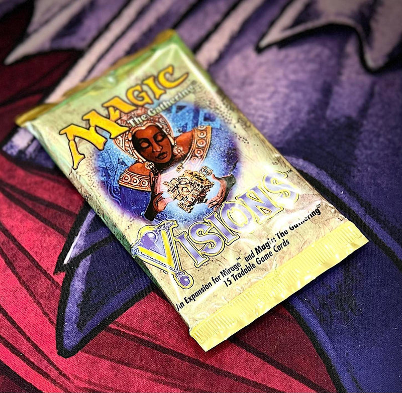 Load image into Gallery viewer, Magic The Gathering: Visions Booster Pack 1997 Sealed
