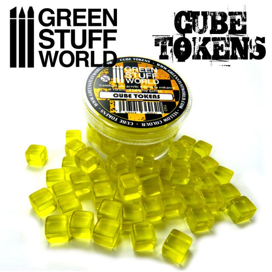 Green Stuff World Yellow Cube tokens 1563